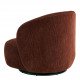 Fauteuil LISETTE en velours côtelé - Rouge brique