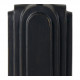 Pied de lampe ACHILLE en métal noir - 21 x 13 x 50 cm