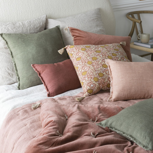 JUNGLE cotton cushion cover - Pink - 50 x 50 cm