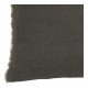 Housse de coussin CHLOÉ en lin lavé - Gris charbon - 30 x 40 cm