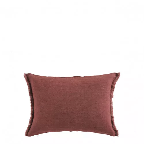 Housse de coussin CHLOÉ en lin lavé - Terracotta - 30 x 40 cm Housse de coussin CHLOÉ en lin lavé - Terracotta - 30 x 40 cm