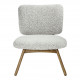 Fauteuil LINA noir et blanc