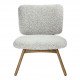 Fauteuil LINA noir et blanc