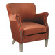 copy of Fauteuil CLAUDE velours orange brûlé