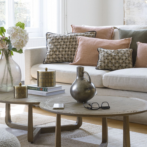 ANGIE Sofa in mixed linen - Natural