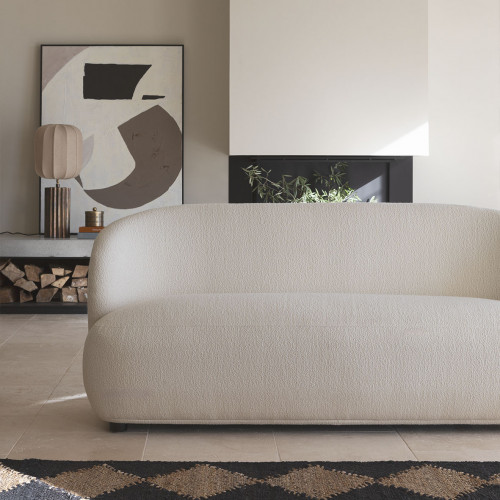 LISETTE Sofa in Boucle - Cream