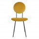 Chaise COLETTE en velours et métal - Safran