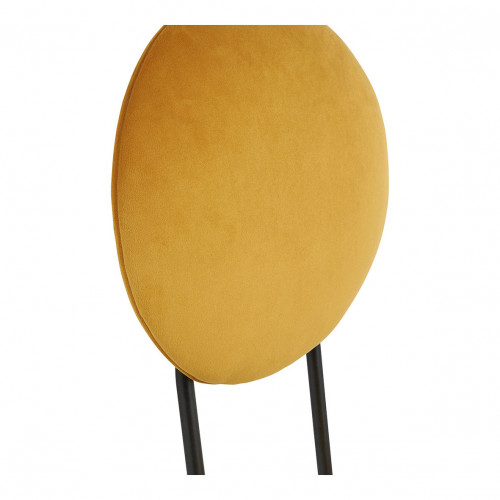 COLETTE Chair in velvet and metal - Saffron