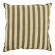 Housse de coussin BAYADÈRE en coton - Crème et cumin - 50 x 50 cm