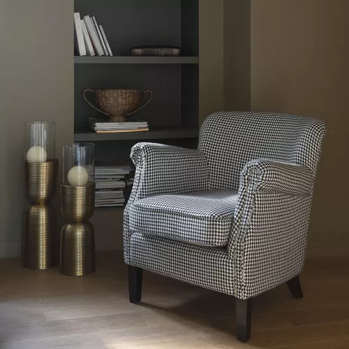 Fauteuil CLAUDE pied-de-poule
