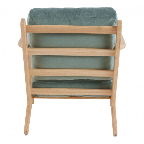 Fauteuil JULES en velours - Bleu céladon