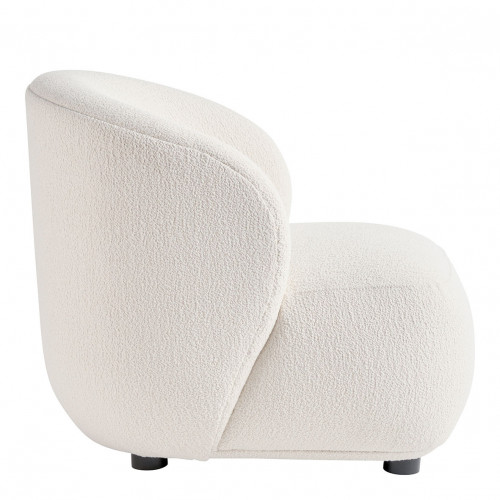 LISETTE armchair in bouclé - Cream - Small model