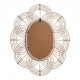 Miroir SOLEDAD ovale en rotin - ø 80 x 61 cm