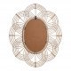 Miroir SOLEDAD ovale en rotin - ø 80 x 61 cm