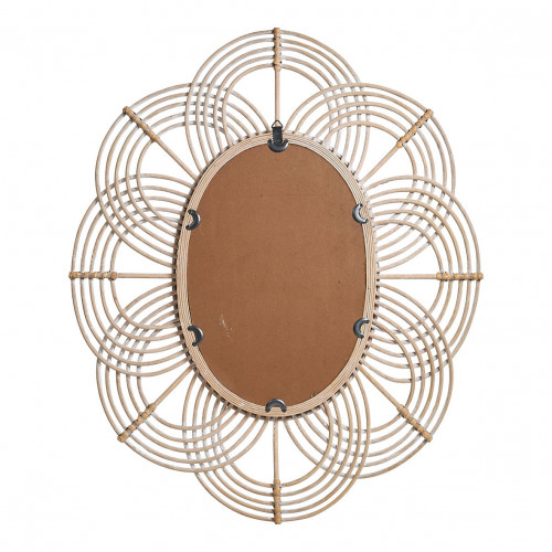 SOLEDAD Oval Rattan Mirror - ø 80 x 61 cm