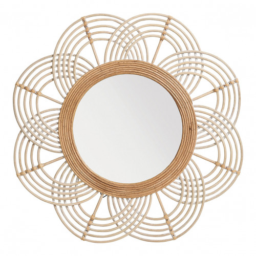 Miroir SOLEDAD rond en rotin - ø 61 cm