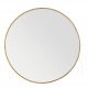 Miroir VICTORIA rond lumineux en métal finition laiton - ø 90 cm
