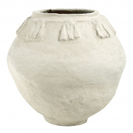 Pot décoratif CALISTA en papier maché - H. 40 cm