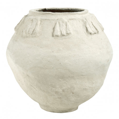 CALISTA decorative pot in papier-mâché - H. 40 cm