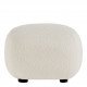 Pouf LISETTE en bouclette - Crème