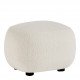 Pouf LISETTE en bouclette - Crème