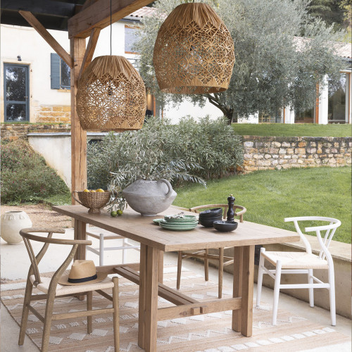 CAPUCINE pendant light in raffia - ø 48 cm