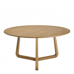 MAXINE round table in light oak - ø 150 cm