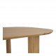 Table SIMONA en chêne clair - 220 x 110 x 75 cm