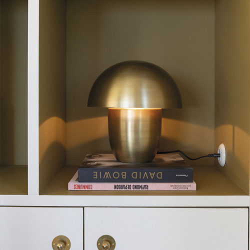 GASPARD golden metal lamp - ø 30 x 32 cm