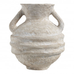 Vase amphore décoratif CALISTA en papier maché - ø 30 x 35 cm
