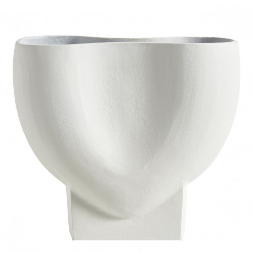 CÉLESTE Vase in White Metal - Large Model - H. 25 cm