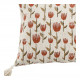 Housse de coussin TULIPE en polycoton - 60 x 40 cm