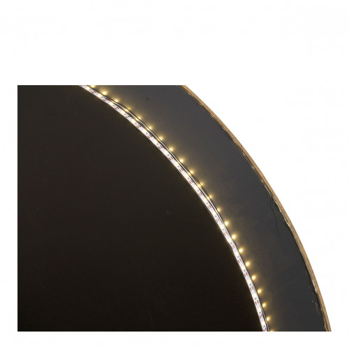 Miroir VICTORIA rond lumineux en métal finition laiton - ø 90 cm