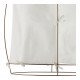 Suspension JADE en tissu blanc et métal doré finition laiton - Grand modèle - H. 75 cm