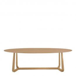 Table MAXINE en chêne clair - 230 x 76 x 110 cm