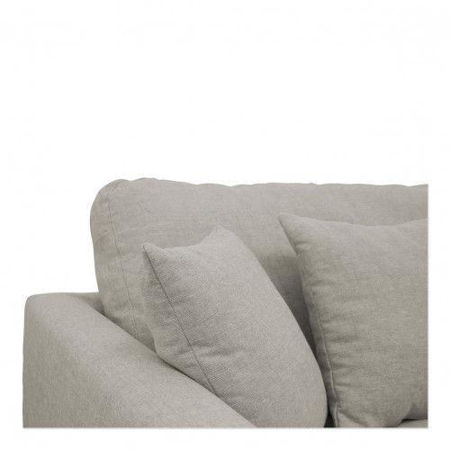 ANGIE Sofa in mixed linen - Light gray