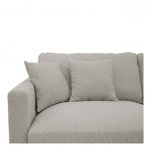 ANGIE Sofa in mixed linen - Light gray