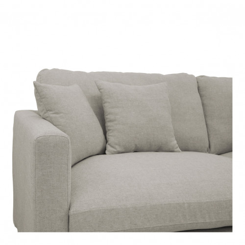 ANGIE Sofa in mixed linen - Light gray