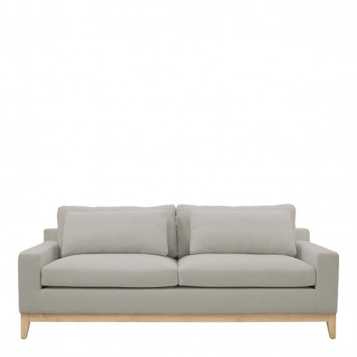 LÉONORE Sofa in Blended Linen - Light Gray