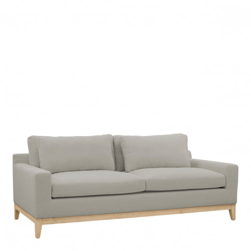 LÉONORE Sofa in Blended Linen - Light Gray