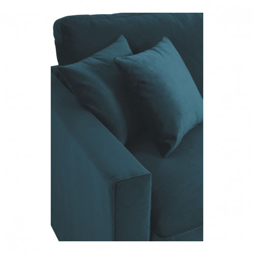 ANGIE Sofa in velvet - Peacock blue