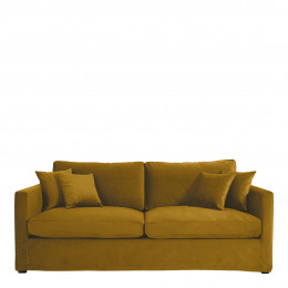 ANGIE Velvet Sofa - Saffron