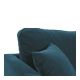 Fauteuil ANGIE en velours - Bleu paon