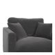 Fauteuil ANGIE en velours - Gris foncé