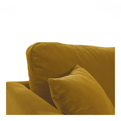ANGIE armchair in velvet - Saffron
