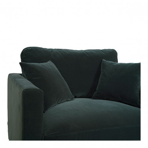 ANGIE Armchair in velvet - Forest green