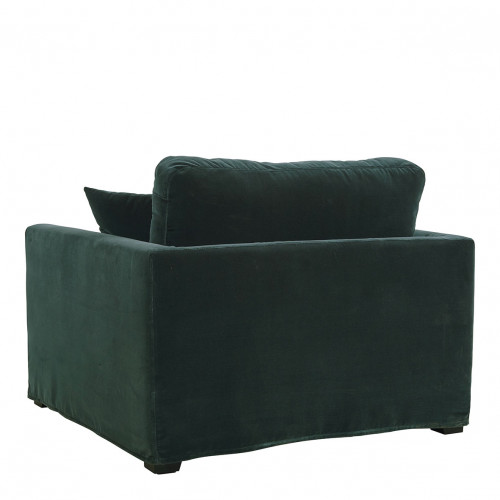 Fauteuil ANGIE en velours - Vert forêt Fauteuil ANGIE en velours - Vert forêt