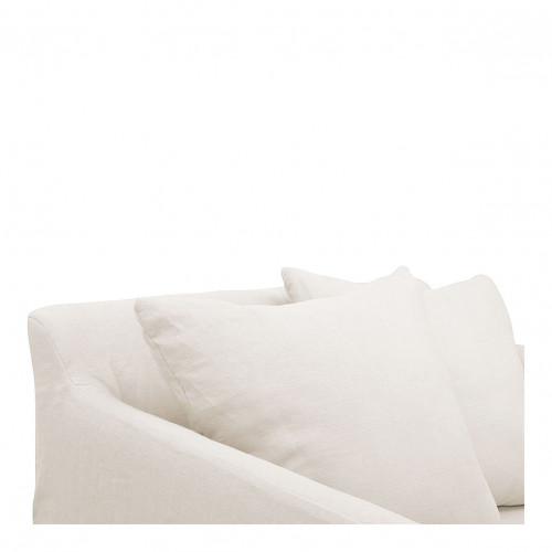 GABRIEL Armchair in Linen - White