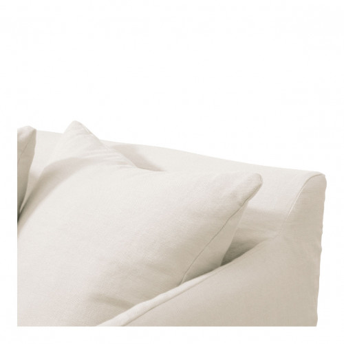 GABRIEL Armchair in Linen - White