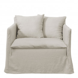 GABRIEL Armchair in Linen Blend - Natural